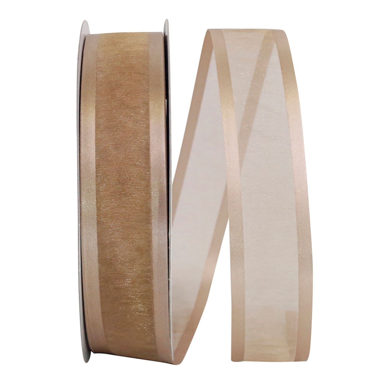 JAM Paper 5/8" x 100yd. Sheer Satin Edge Ribbon